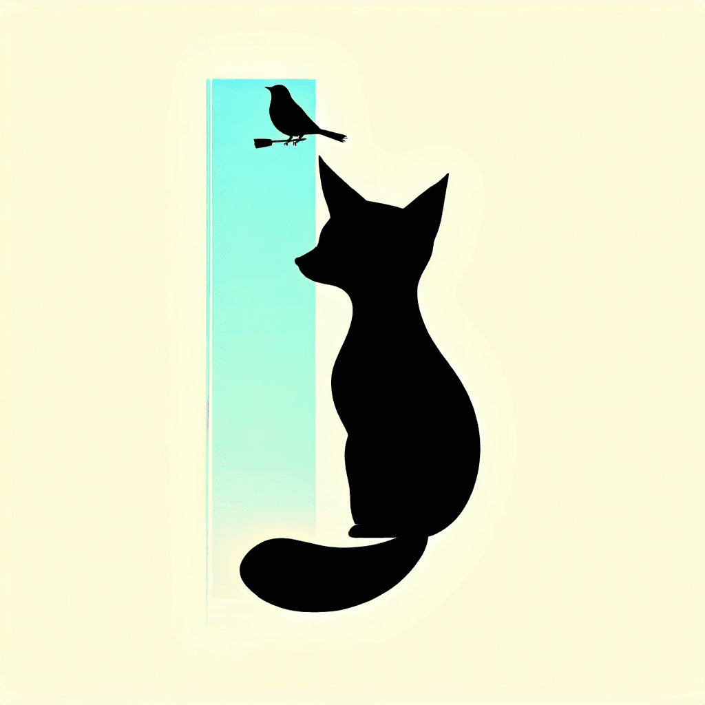 AI Generated Art: A minimalist logo design featuring a black silhouette of an animal (such as a fox, cat, or bird) being painted or partially emerging from a paintbrush stroke. The background should be a solid pastel tone (such as pastel yellow, blue, or mint). The overall style should be flat, simple, and clean — no extra details. The animal should have a slightly abstract or artistic form to match the creative theme of the channel. Composition should feel balanced and iconic.
